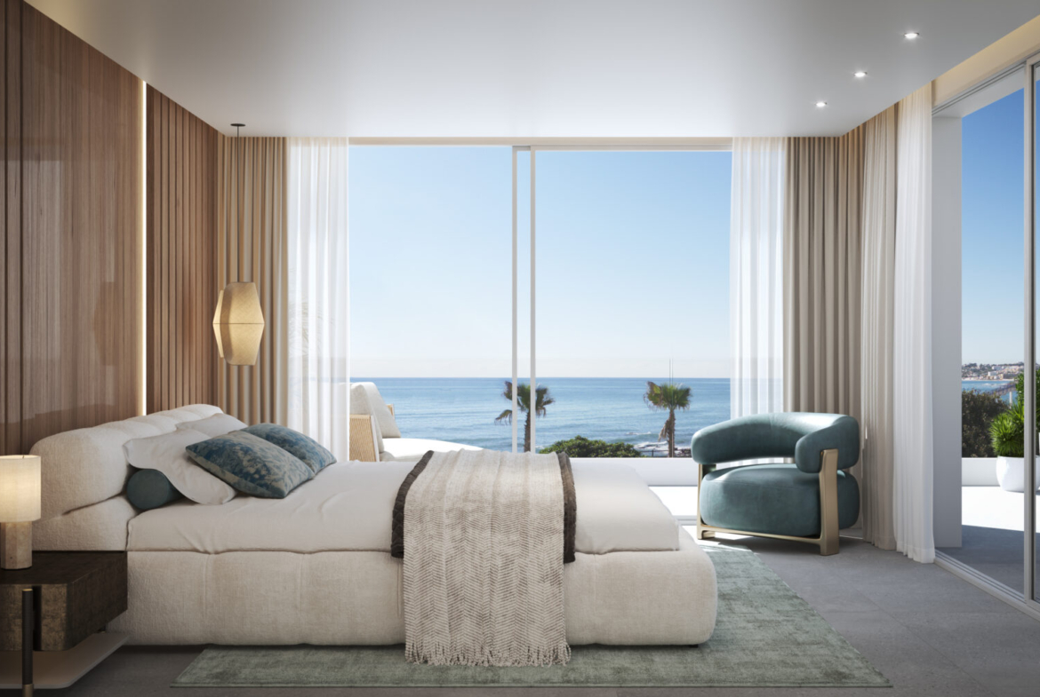 WaveView Frontline Beach La Cala NVOGA Marbella Realty Bedroom Seaviews